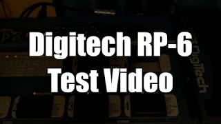 Video thumbnail for Digitech RP6 Test video by Tone Works