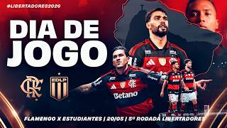 🔴 AO VIVO: FLAMENGO x ESTUDIANTES | PRÉ-JOGO + NARRAÇÃO | CONMEBOL LIBERTADORES (20/05)