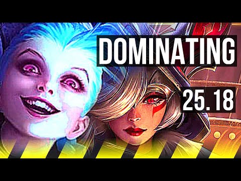 JINX & Lulu vs XAYAH & Kayn (ADC) | 6/0/1, Dominating | KR Master | 25.18