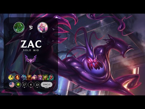 Zac Mid vs Seraphine - NA Master Patch 13.5