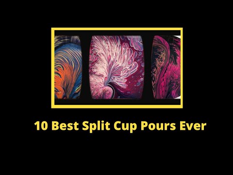 (#173)10 Best Split Cup Pour Ever |10 POURS IN 10 MINS Compilation | Best Split Cup Pour To Date 😍