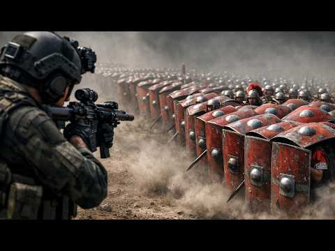 How long could a single modern soldier survive against a Roman legion?