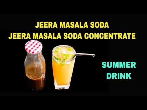 Jeera Soda Recipe | How To Make Jeera Masala Soda Concentrate | Refreshing Summer Drink