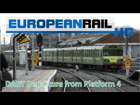 Iarnród Éireann Irish Rail DART 8100 EMU departs Platform 4 Connolly