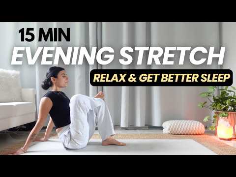 15 MIN EVENING STRETCH || Full Body Stretch For Better Sleep & Relaxation (Yoga With Nancy)