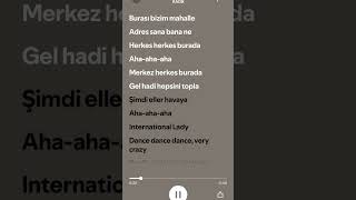 Kadr - international lady  | speedup+ lyrics| #spotify #speedup #keşfett