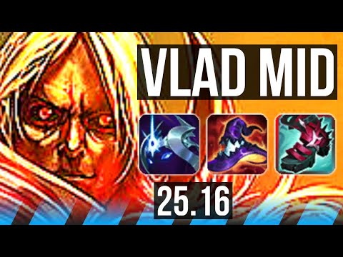 VLADIMIR vs RYZE (MID) | 14/1/6, Quadra, Legendary | KR Diamond | 25.16
