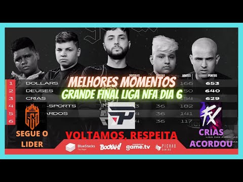 MELHORES MOMENTOS GRANDE FINAL LIGA NFA SEASON 6  DIA 6
