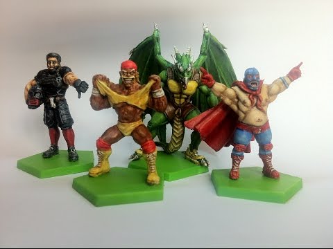 Level Up Does 15: Kaosball miniatures paint themes and tips (Hulkamania and the MegaPowers Wrestling Group)