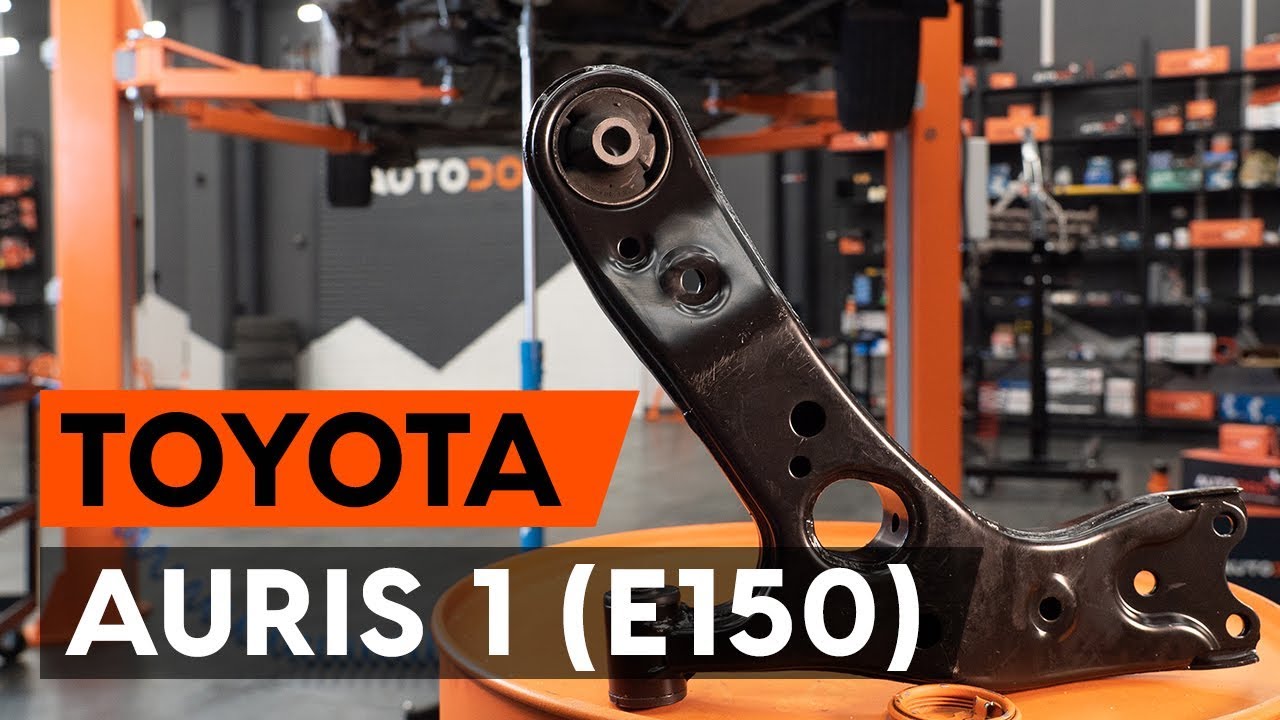 Jak vyměnit přední spodní rameno na Toyota Auris E15 – návod k výměně