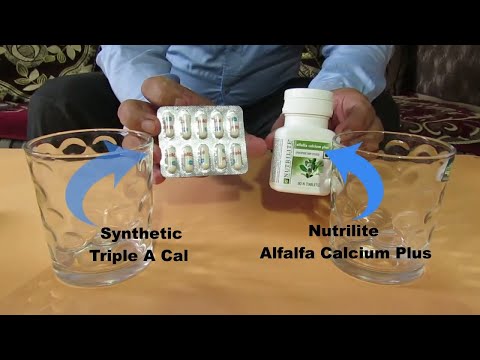 Nutrilite Alfalfa calcium Plus Demo demonstration