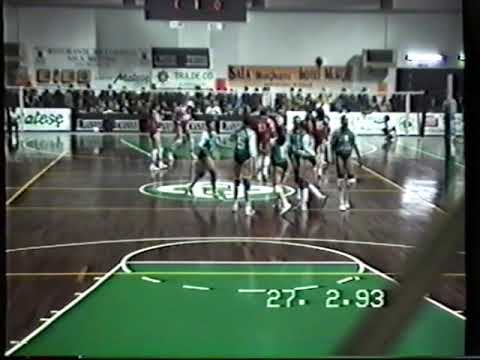 1992 1993 semifinale Coppa dei Campioni: pallavolo PVF "Latte Rugiada" MATERA vs Mladost
