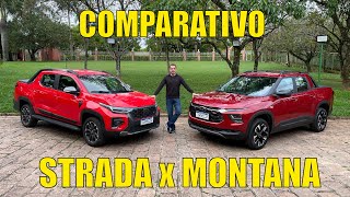 Fiat Strada Ultra turbo x Chevrolet Montana RS