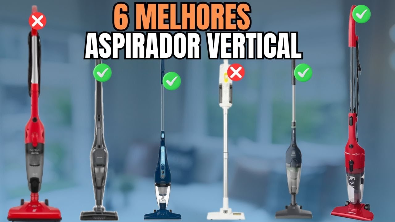 MELHORES Aspiradores de Pó Verticais de 2024! Top 6 Aspiradores de pó Vertical