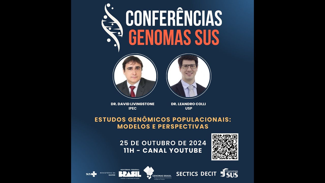 Conferências Genomas SUS - 25 de outubro de 2024