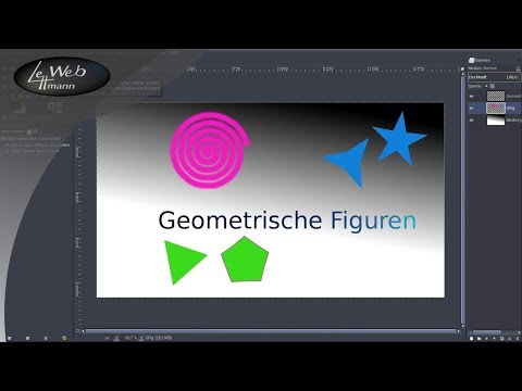 Sterne, Spiralen,Vielecke - Geometrische Formen mit GIMP erstellen - Bildbearbeitung Tutorial