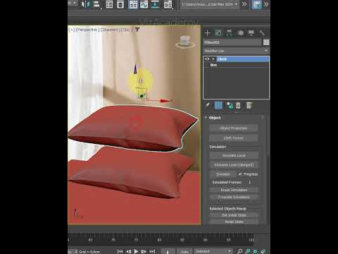 Create your own pillows model in 3ds MAX (Cloth Modifier) #3dmodeling #3dsmax #tutorial