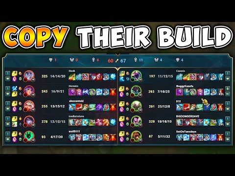 LEAGUE OF LEGENDS BUT WE COPY OUR OPPONENT'S BUILDS