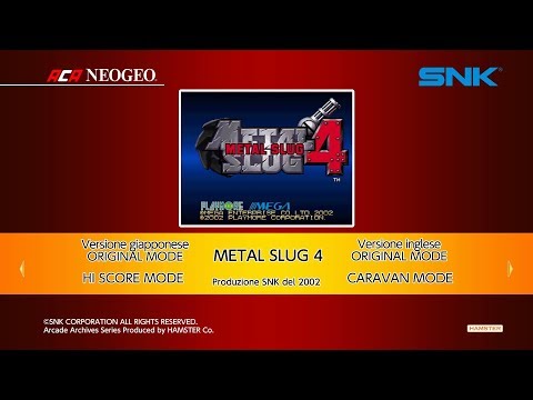ACA NEOGEO Metal Slug 4 (Switch) First Look on Nintendo Switch - Gameplay - YouTube