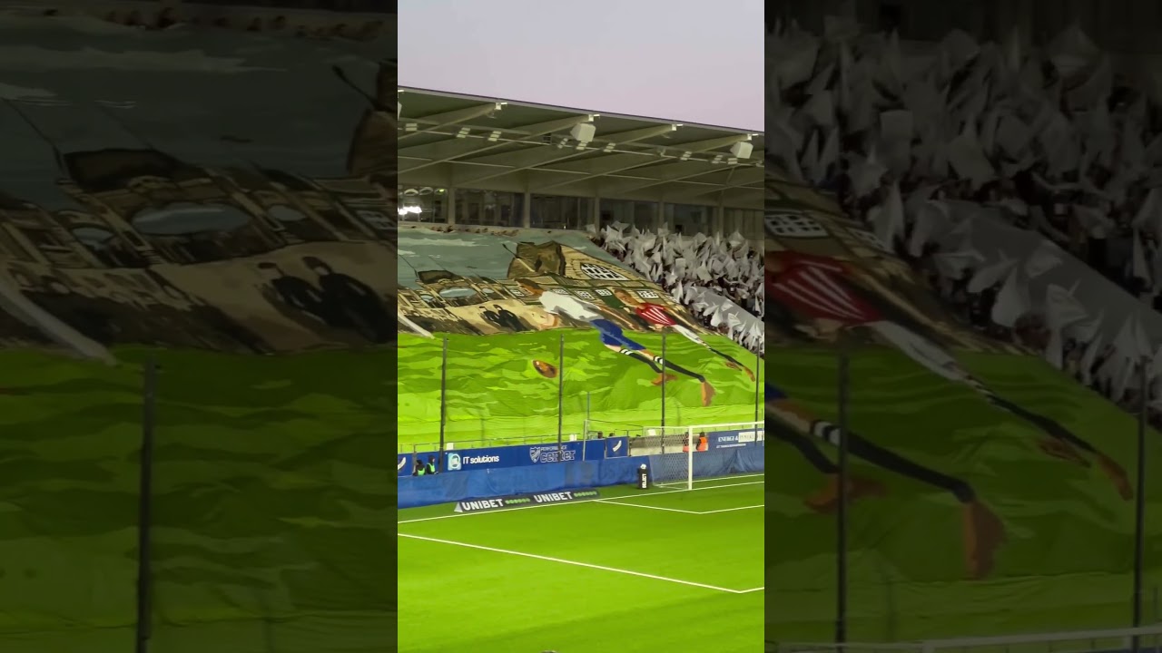 Norrköpings tifo mot AIK #norrköping #aik #gnaget #ultras #tifo