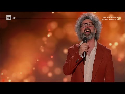 Simone Cristicchi canta il brano di Sanremo 2025  - Domenica In 23/02/2025