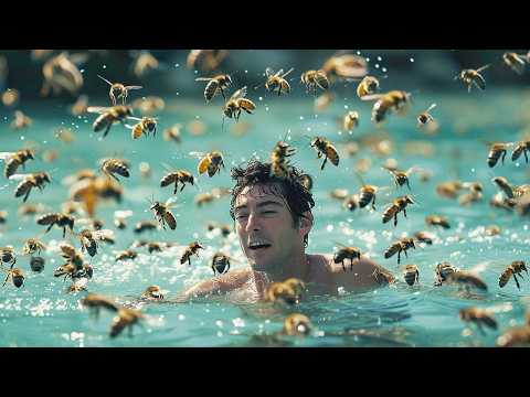 Why can't you jump into the water to escape bees?