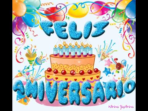 Mensagem de Feliz Aniversário 🎂🎁 Gif Animado