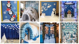 Most demanding winter decoration ideas for school ☃️❄️