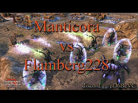 C&C3: Kane's Wrath 1v1: [Manticora vs Flamberg228 / Eclipse vs Lumos] (UltraHD)