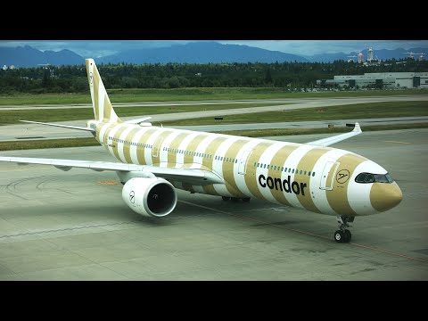 Full flight | Condor Airbus A330-941 [A330neo] | DE2455 Vancouver to Frankfurt (D-ANRH)