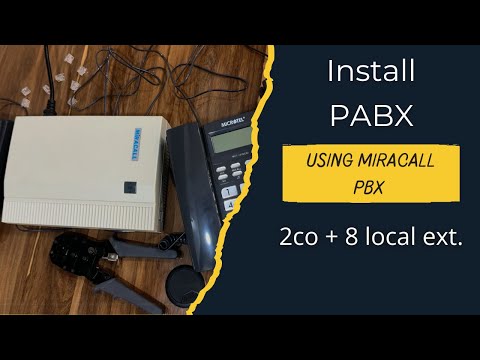 How to configure and set up? PABX Installation Using Miracall Device | Telephone Intercom System |