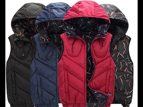 Весенняя осенняя зимняя жилетка с капюшоном демисезонная