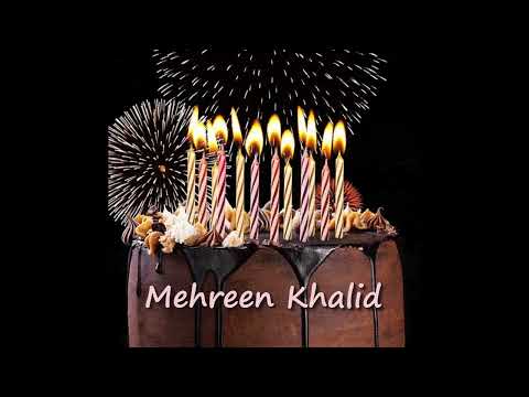 Mehreen Khalid Birthday Cake | Happy Birthday Mehreen Khalid #birthdaywishes #mehreen #Kahalid