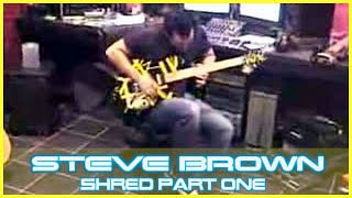 STEVE BROWN of TRIXTER shredding in the studio