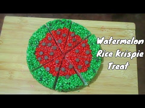 Watermelon Rice Krispie Treats (DIY)