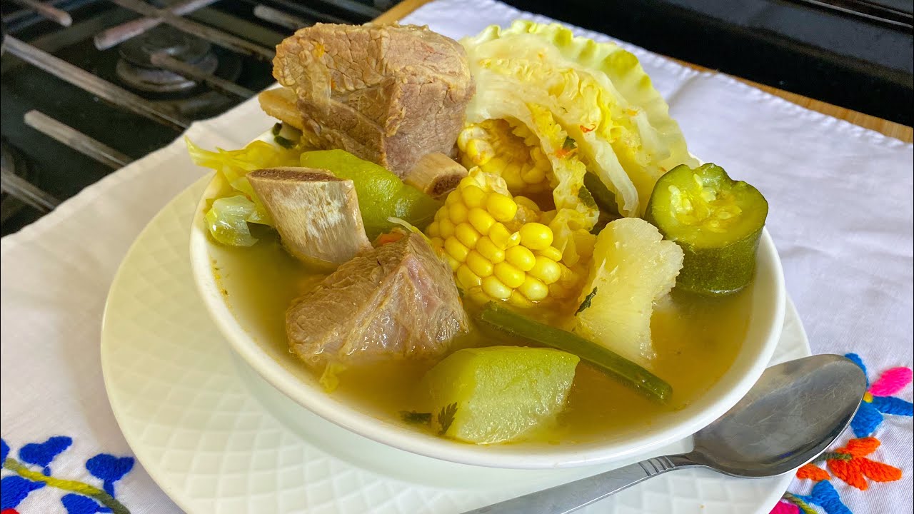 🇸🇻SOPA DE COSTILLA ALTA DE RES BIEN SALVADOREÑA Y DELICIOSA