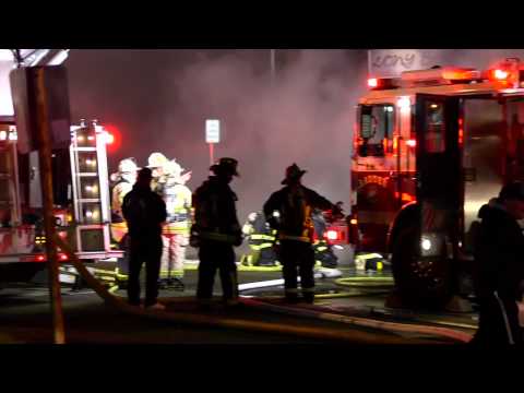 Fire in Watertown MA (311 Main Street) USA. February 26, 2013.