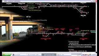 preview picture of video 'ATCS Monitor along the BNSF Galveston Sub - 5/30/2012'