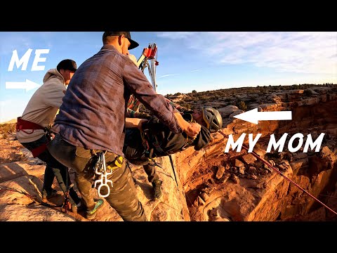 Best Family Vacation at Rope Swing Moab in Moab, UT USA (We Threw Our Mom Off a Cliff 😱)