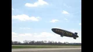 preview picture of video 'Goodyear Blimp Spirit of Goodyear Takeoff'