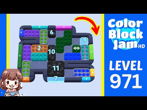 Color Block Jam Level 971 Solution Walkthrough