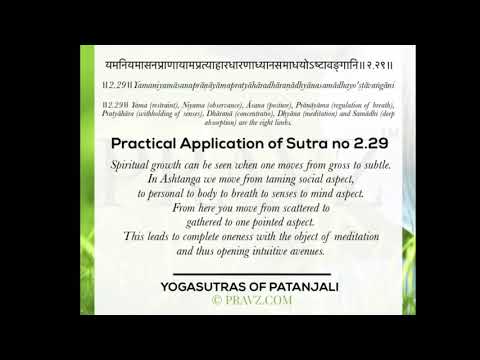 2.29 - Sage Patanjali’s Yogasutras - Practical application