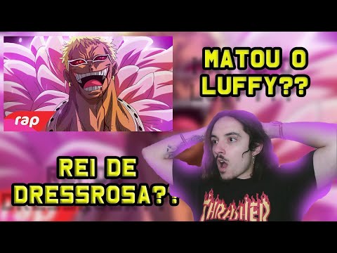 (QUE VOZ!!) -REACT- Rap do Doflamingo (One Piece) - UM REI | NERD HITS