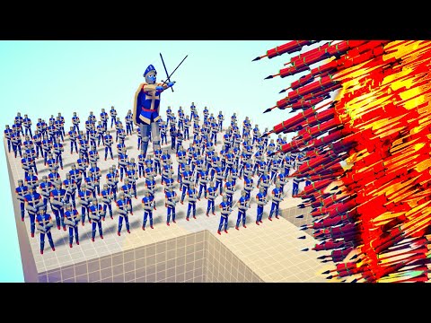 100x SWORDSMAN ARMY ⚔️ VS 👹 EVERY GOD / Totally Accurate Battle Simulator ( TABS )