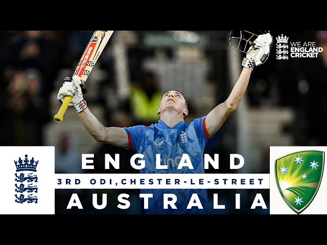 Brook Hits Maiden ODI Century! | Highlights – England v Australia | 3rd Men’s Metro Bank ODI 2024
