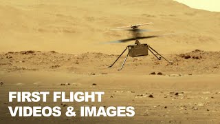 First Videos & Images of Mars Helicopter Ingenuity First Flight