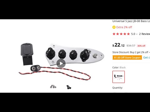 Jazz Bass Chinese Preamp How do I wire this thing? Wiring active preamp w/o schematics/directions.