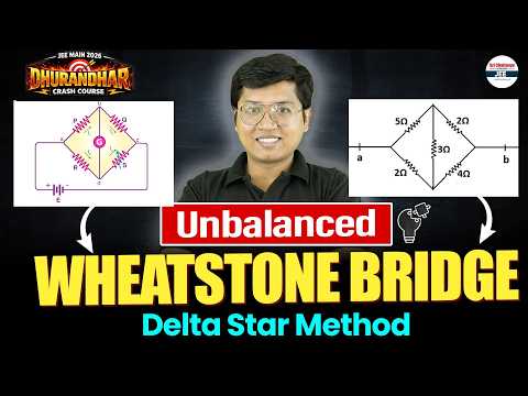 Unbalanced Wheatstone Bridge - Delta Star Method | Must Solve for April Attempt | JEE Main 2026