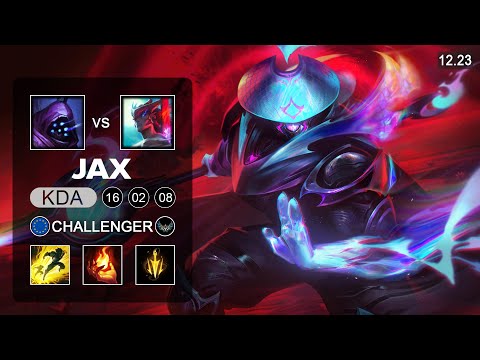 Jax vs Yone Top - KR Challenger - Patch 12.23 Season 12