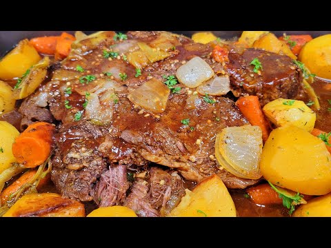 CHUCK ROAST BEEF & POTATOES IN A BAG recipe